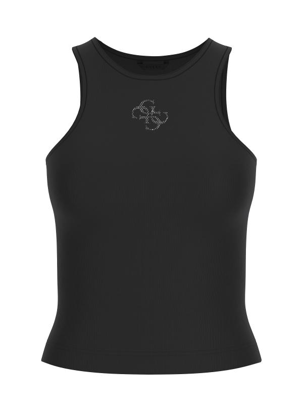 Canotte NEW SL ROUND NK GUENDALINA TOP Nero