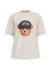 Guess T-shirt T-shirt TEDDY BEAR HAT SS T-SHIRT Bianco Panna - Foto 1