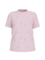 Guess T-shirt T-shirt 4G RHOMBUS STUDS SS T-SHIRT Rosa