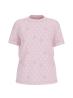 Guess T-shirt T-shirt 4G RHOMBUS STUDS SS T-SHIRT Rosa - Foto 1