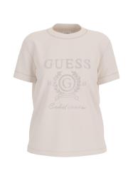 Guess T-shirt T-shirt MENA SS T-SHIRT Bianco Panna