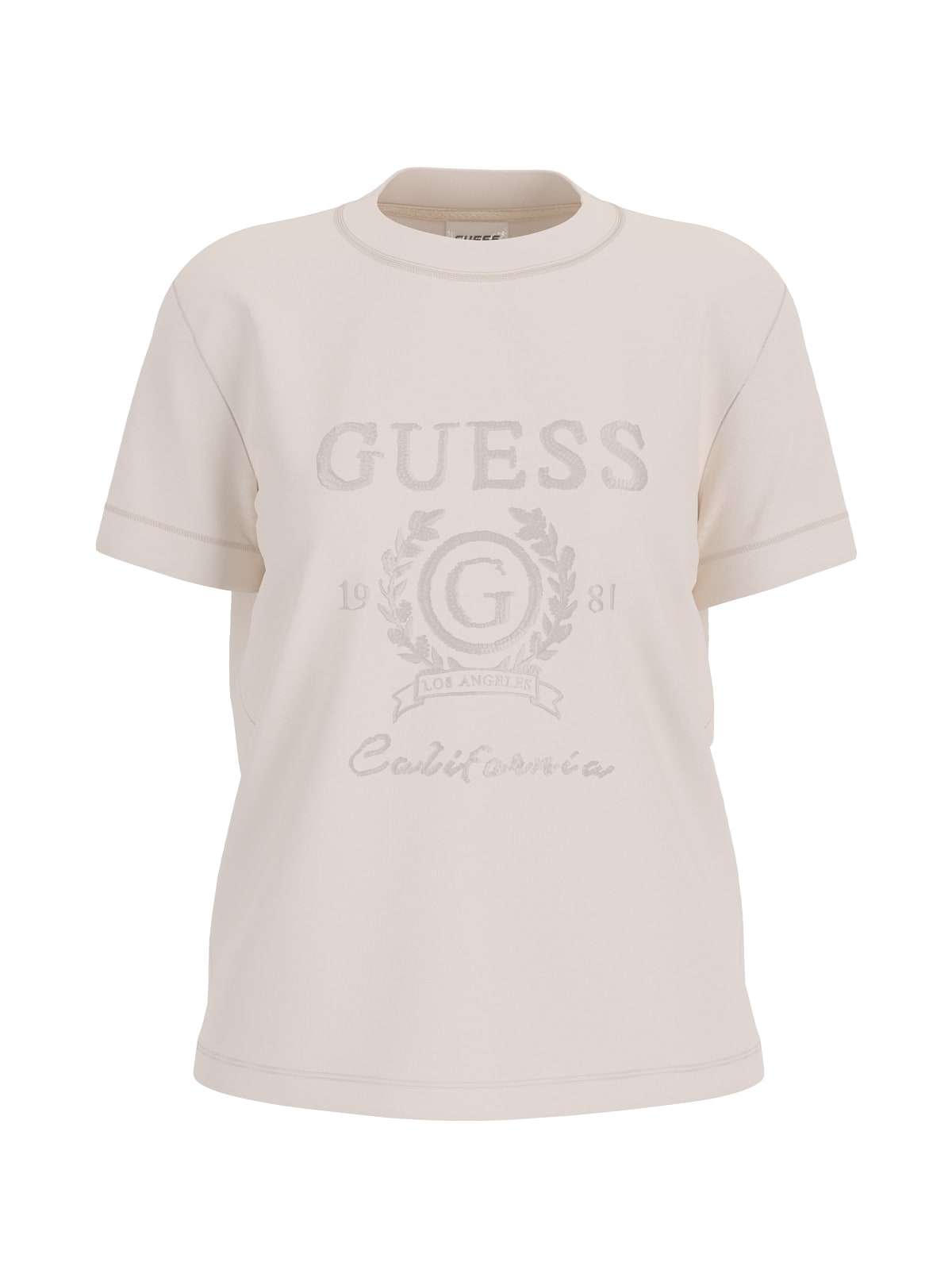 Guess T-shirt T-shirt MENA SS T-SHIRT Bianco Panna