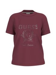 Guess T-shirt T-shirt MENA SS T-SHIRT Bordeaux