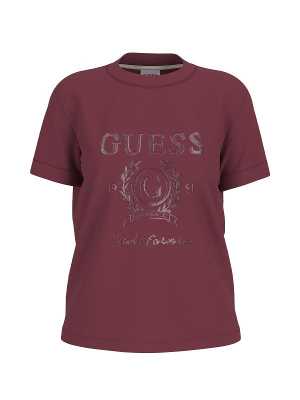 Guess T-shirt T-shirt MENA SS T-SHIRT Bordeaux