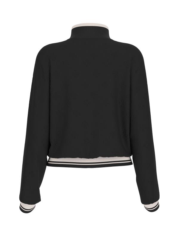 Guess Felpe Felpe PAULINA FULL ZIP SWEATSHIRT Nero