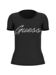 Guess T-shirt T-shirt SS LOGO HOT FIX TEE Nero