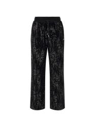 Guess Tute Tute SEQUINS WIDE LEG PANTS Nero