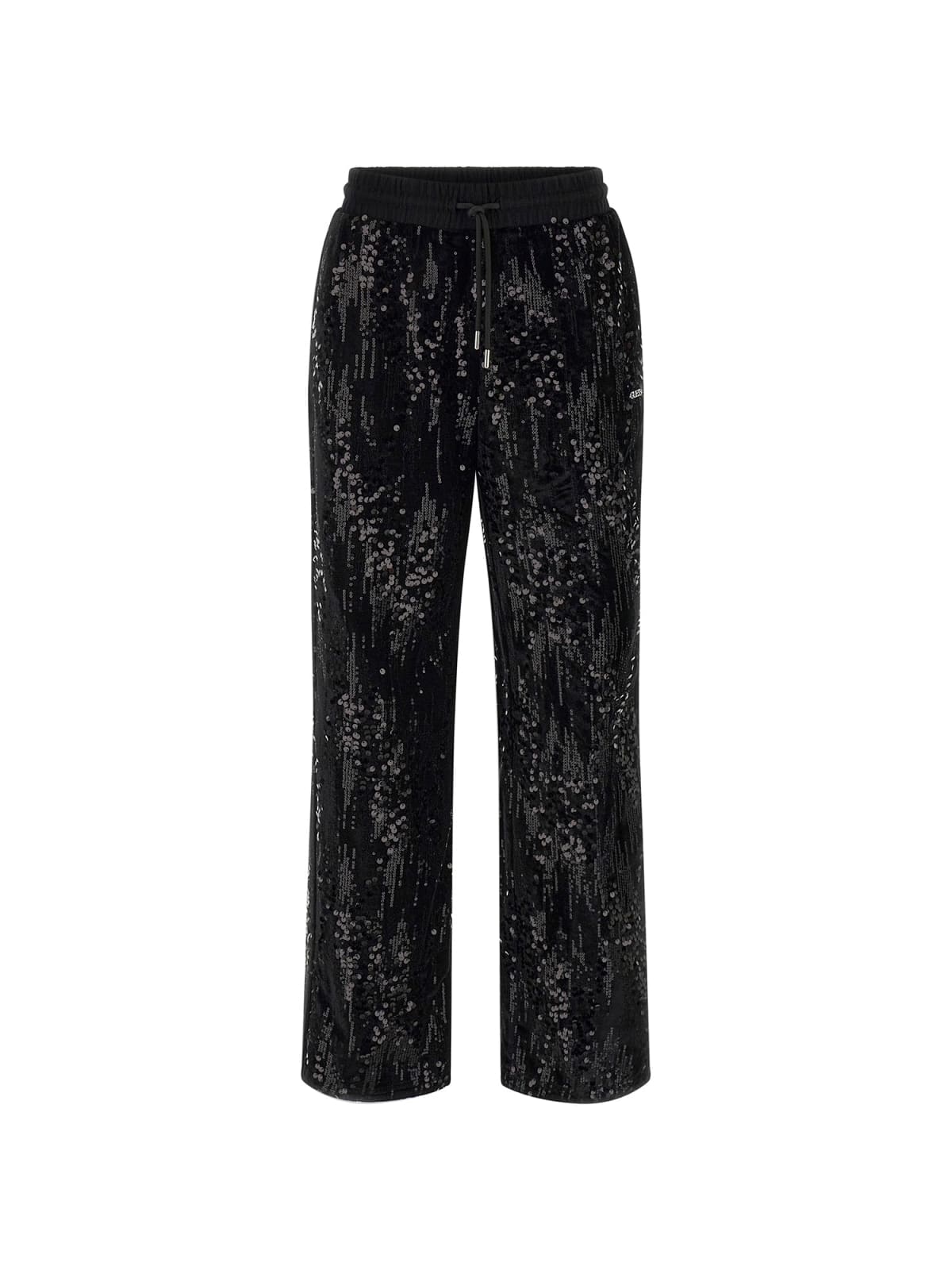 Guess Tute Tute SEQUINS WIDE LEG PANTS Nero