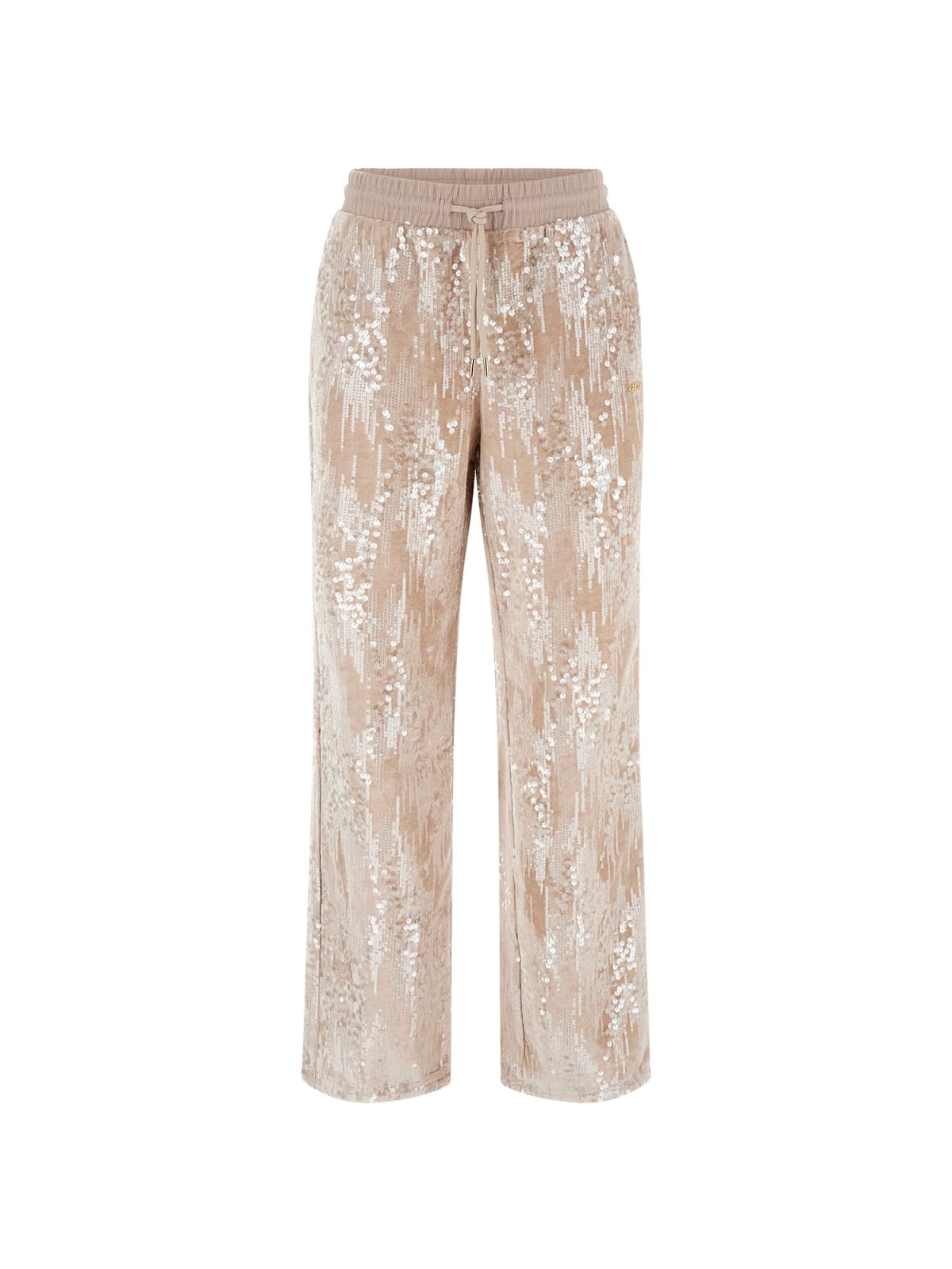 Guess Tute Tute SEQUINS WIDE LEG PANTS Rosa