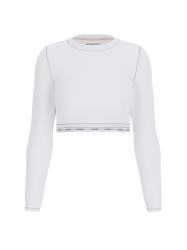 T-shirt GJ LS CROP TOP Bianco