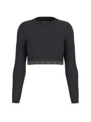 Guess T-shirt T-shirt GJ LS CROP TOP Nero