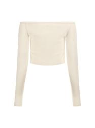 CARLA LS KNIT TOPS Bianco
