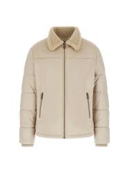 Guess Giubbotti SHEARLING PUFFA JACKET Beige