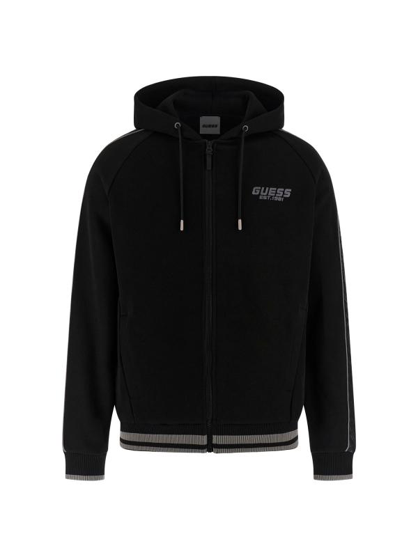 Finlo zipped hoodie sweatishirt Nero