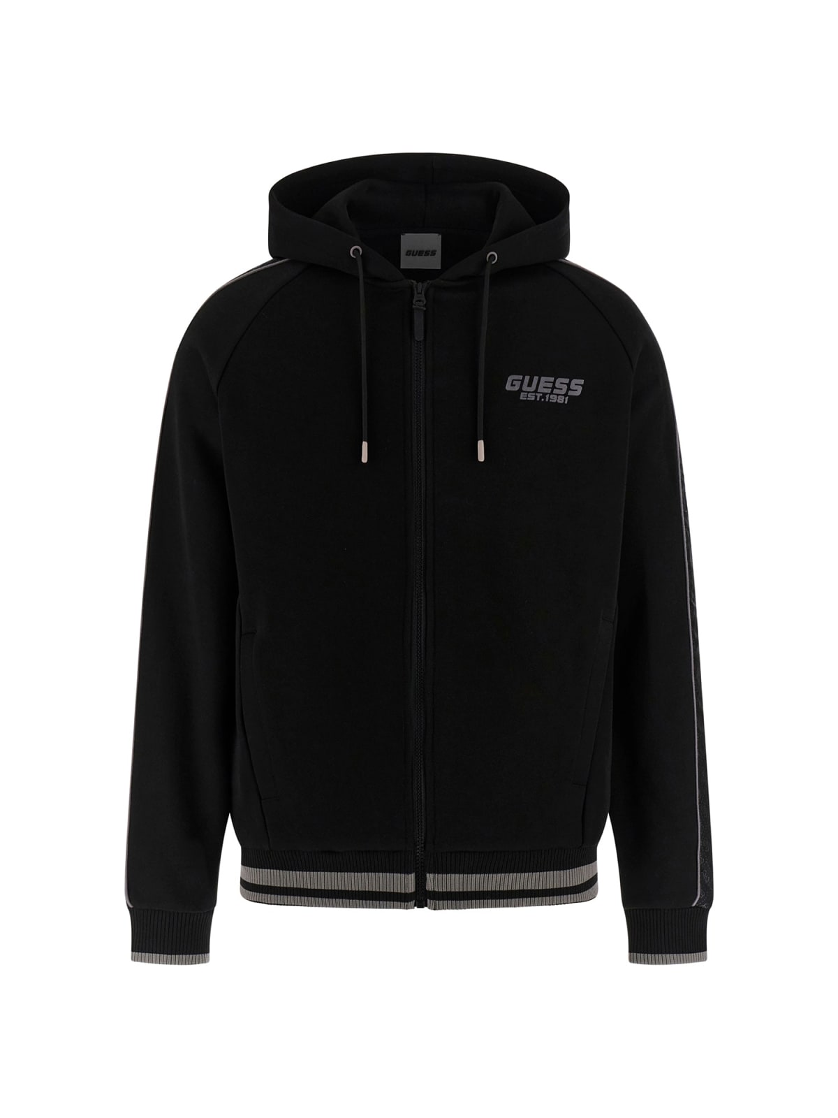 Guess Felpe Finlo zipped hoodie sweatishirt Nero