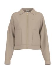 Guess Giacca CARLA CROP ZIP JACKET Beige