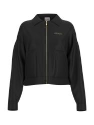 Guess Giacca CARLA CROP ZIP JACKET Nero