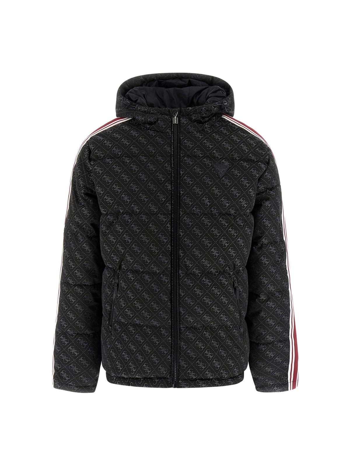 Guess Giubbotti FUSCO 4G LOGO PADDED JACKET Nero