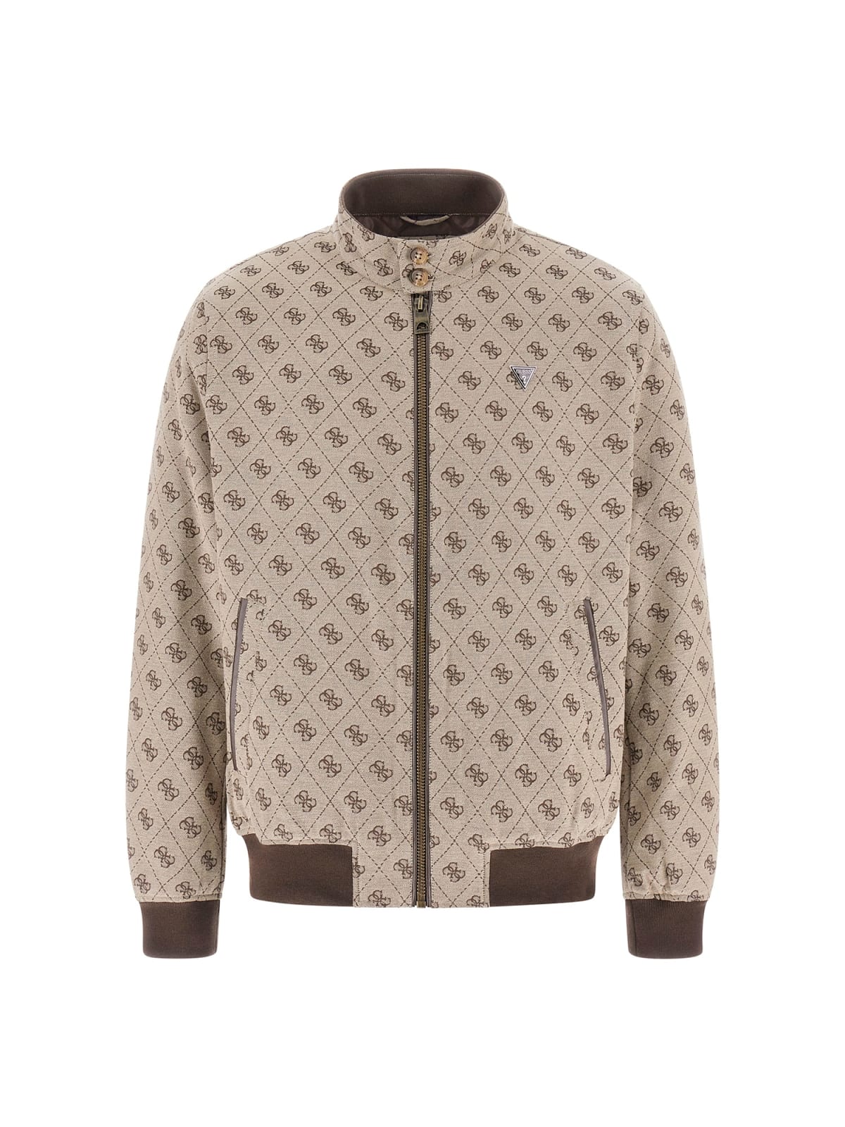 Guess Giubbotti MONOGRAM JACKET Beige
