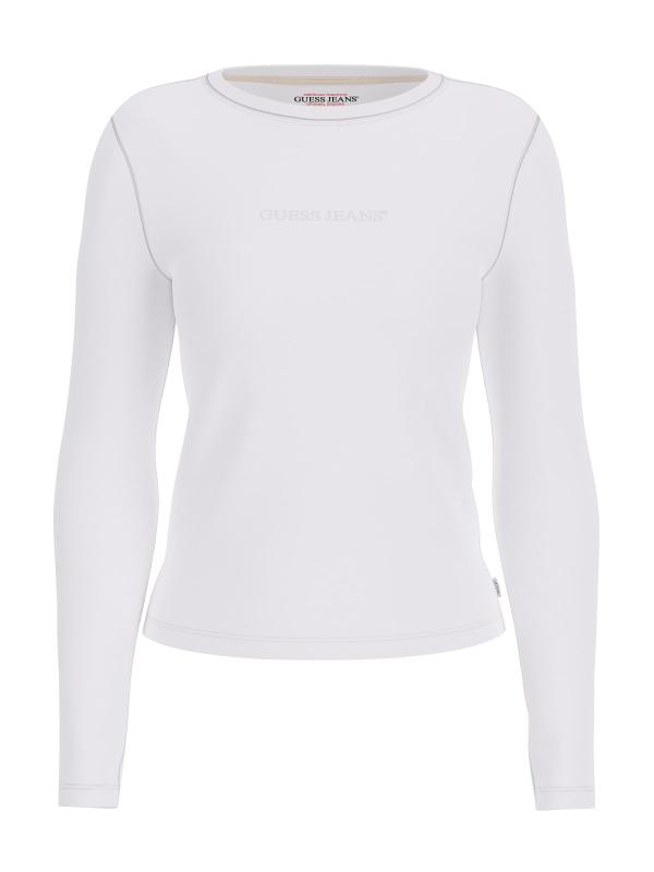 T-shirt GJ SLIM LOGO EMB Bianco