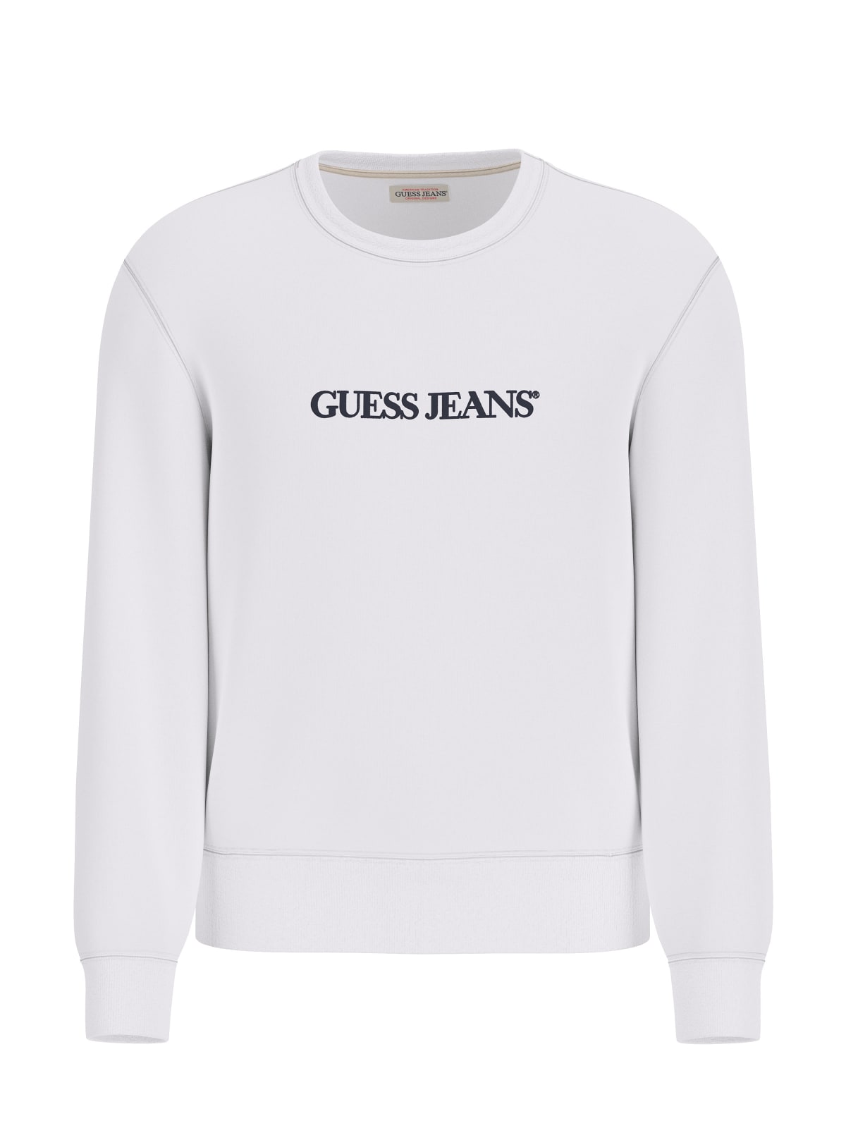 Guess Felpe GJ CN SLIM LOGO EMB SWAT Bianco