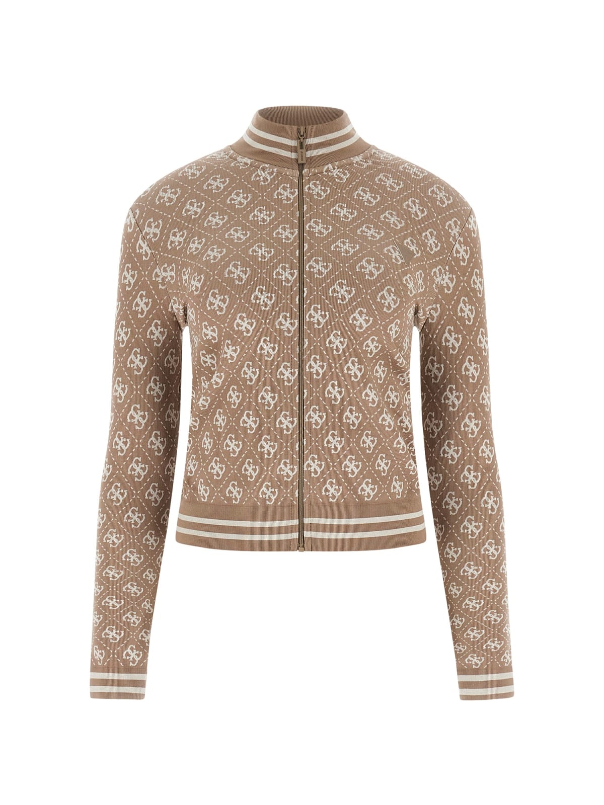 Guess Felpe 4G RHOMBUS SEAMLESS LS TOP Marrone