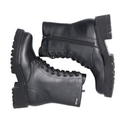 4BX119 STRINGATO ECOPELLE Nero