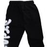 25IDS55101 PANTALONE SCRITTA Nero