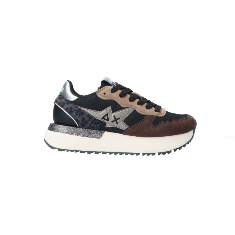Sun 68 Sneakers Z45221 BIG STARGIRL MIX MATERIAL Nero