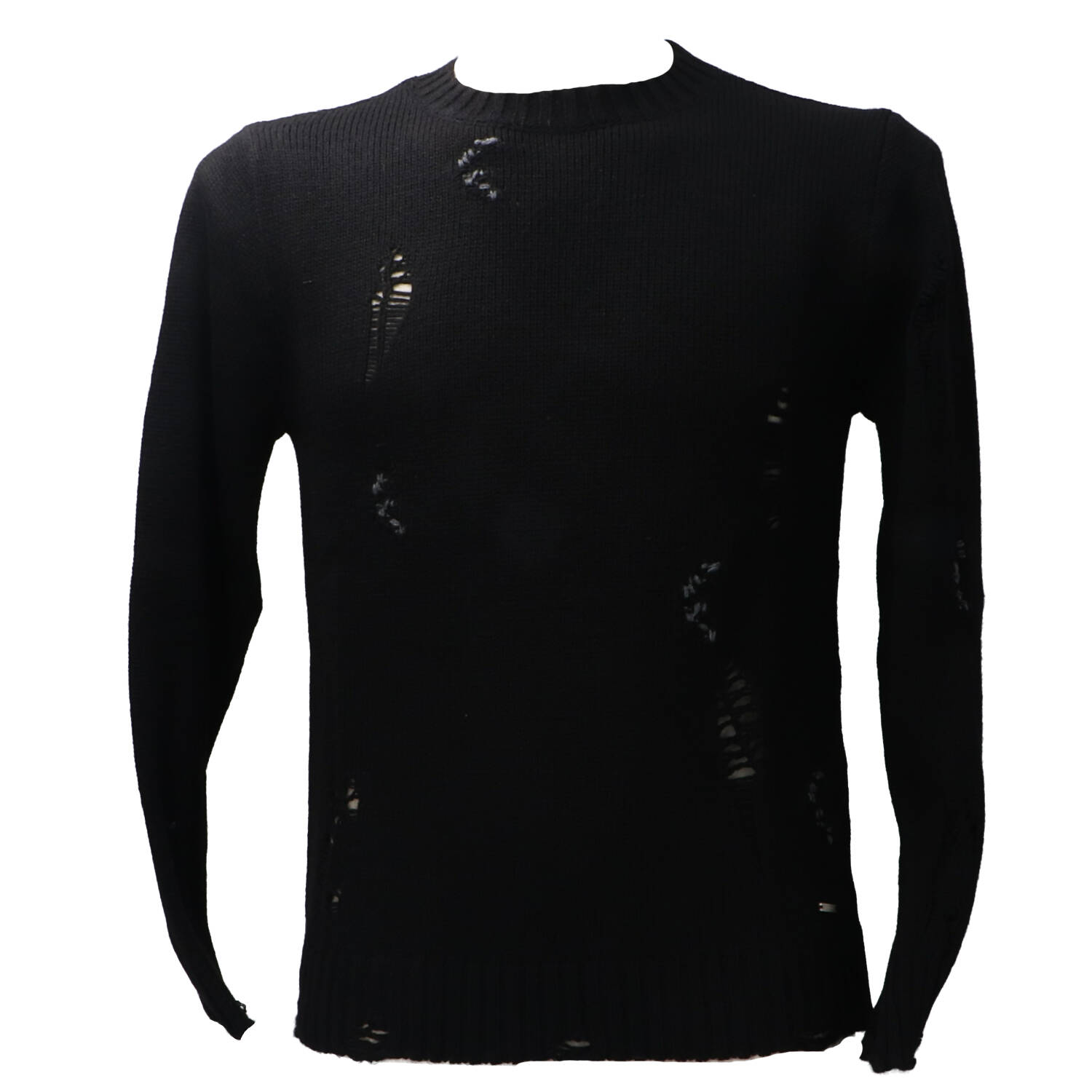 Gianni Lupo Maglioni BW1010 GIROCOLLO INTRECCIATO  Nero