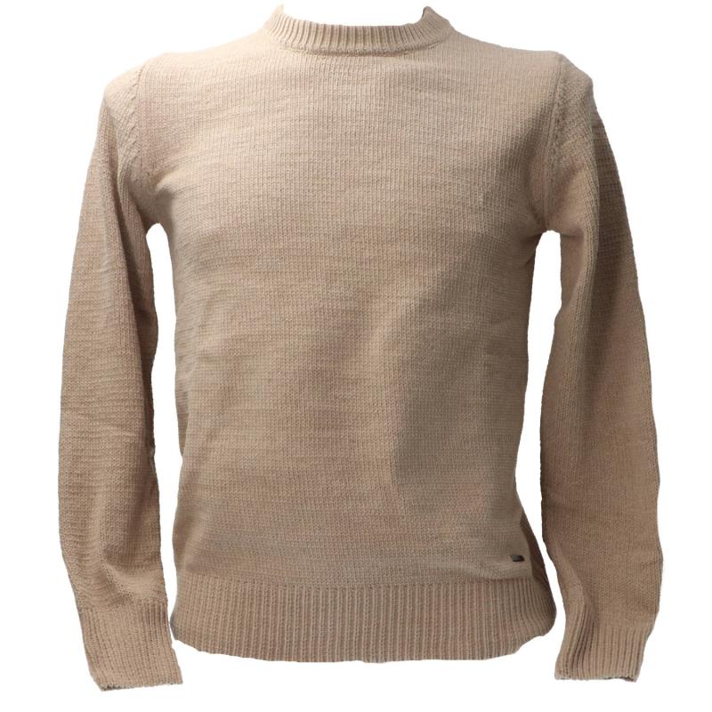 Gianni Lupo Maglioni GL535S GIROCOLLO EFF.CINIGLIA Beige