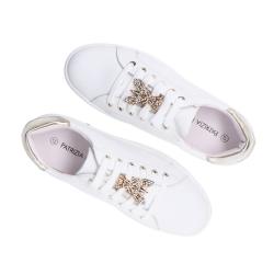 Sneakers PPJ907 VITELLO CHARM STRASS Bianco