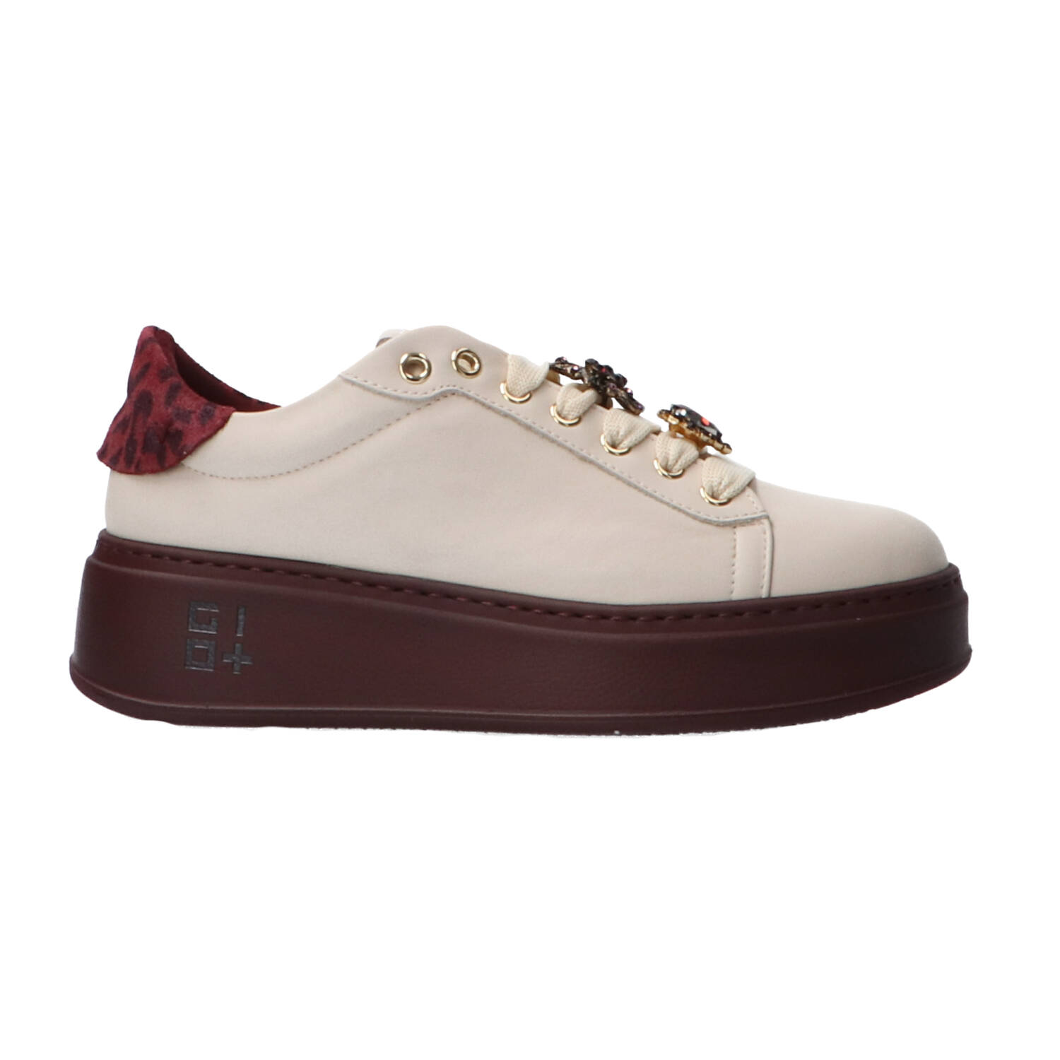 Gio Più Sneakers Combi leather PIA Bordeaux