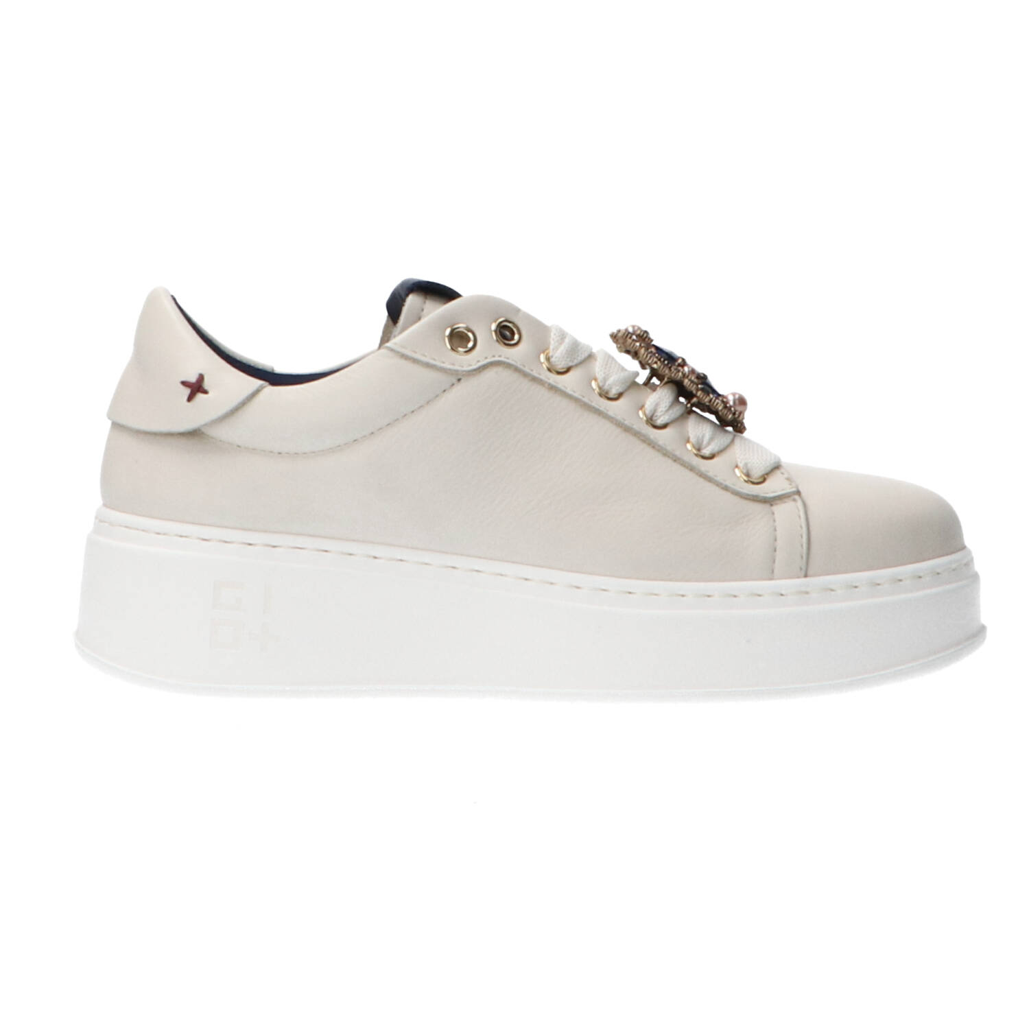 Gio Più Sneakers Combi leather PIA Beige