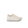 Sneakers PLATFORM PELLE E GEO Bianco Panna