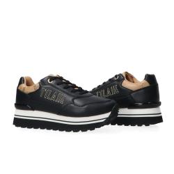 Sneakers PLATFORM PELLE E GEO Nero