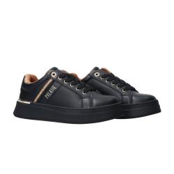 Sneakers Stringata pelle e geo N 2266 0289 Nero