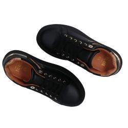 Sneakers Stringata pelle e geo N 2266 0289 Nero