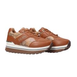 Sneakers PLATFORM MAPPA GEO AI25 Cuoio