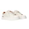 Sneakers Bassa Pelle e Strass N 2269 0289 Bianco Panna