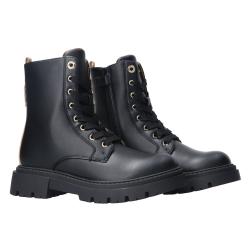 Anfibi Stringato pelle geo N 2306 0289 Nero