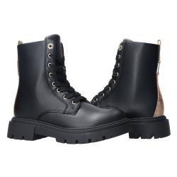 Anfibi Stringato pelle geo N 2306 0289 Nero