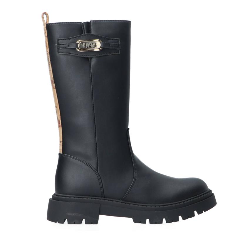 Alviero Martini Stivaletti e Stivali Stivaletti e Stivali pelle logo e geo N 2310 0289 Nero