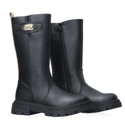 Stivaletti e Stivali pelle logo e geo N 2310 0289 Nero