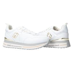 Sneakers Maxi wonder 01 calf platform Bianco