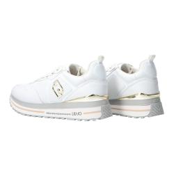 Sneakers Maxi wonder 01 calf platform Bianco