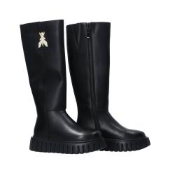 Stivaletti e Stivali PPJ983 Vitello logo strass Nero