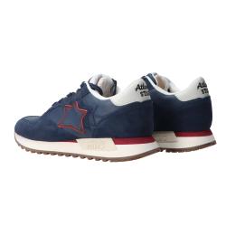 Sneakers Draco pelle e suede Blu
