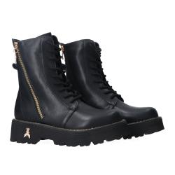 Anfibi PPJ961 Vitello cerniera laterale Nero