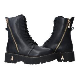 Anfibi PPJ961 Vitello cerniera laterale Nero